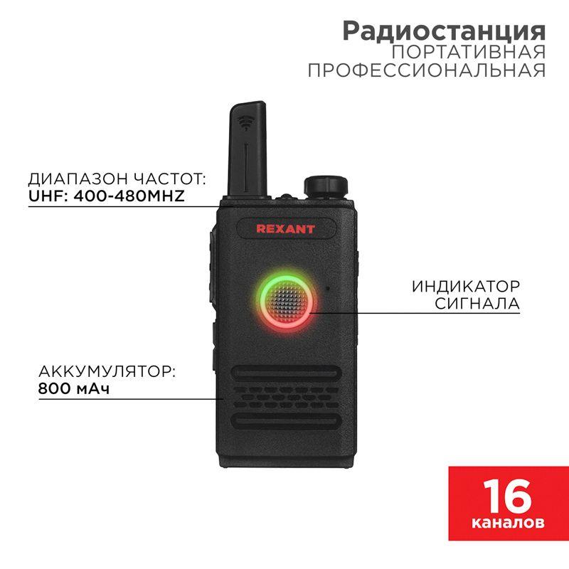 радиостанция портативная профессиональная r-1 rexant 46-0871 от BTSprom.by