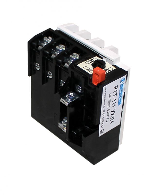 реле электротепловое токовое ртт-121 ухл4 25.0а 660в/50гц 1р 21.2-28.7а ручной возврат электротехник et003524 от BTSprom.by