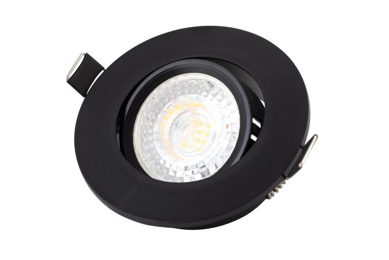  Светильник 10Вт GU5.3 IP20 LED встраив. пластик черн. DENKIRS 529035 фото в каталоге от BTSprom.by