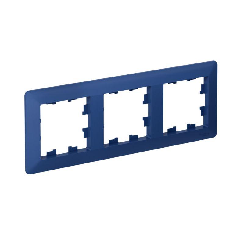 рамка 3-м atlasdesign air аквамарин/дым. черн. se atn221103 от BTSprom.by