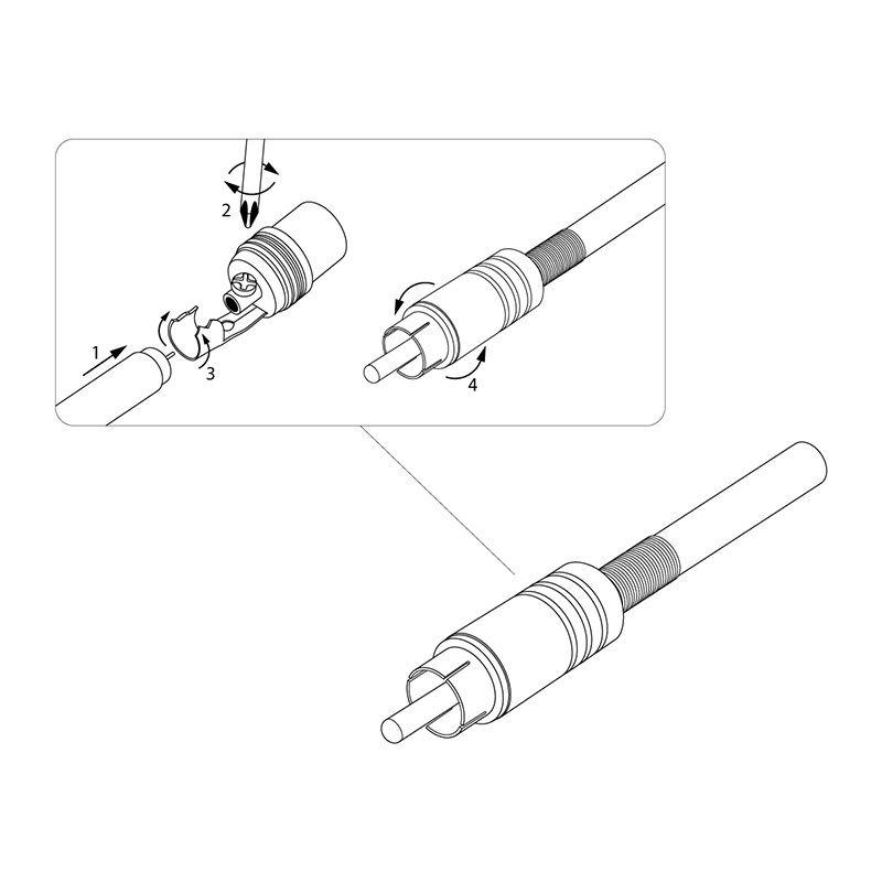  Разъем аудио RCA под винт металл "Silver" (блист.2шт) Rexant 06-0151-A2 фото в каталоге от BTSprom.by