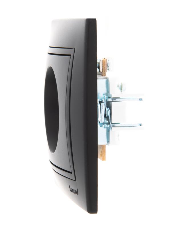  Розетка телевизионная оконечная TV Mira со вставкой черн. бархат LEZARD 701-4242-130 фото в каталоге от BTSprom.by