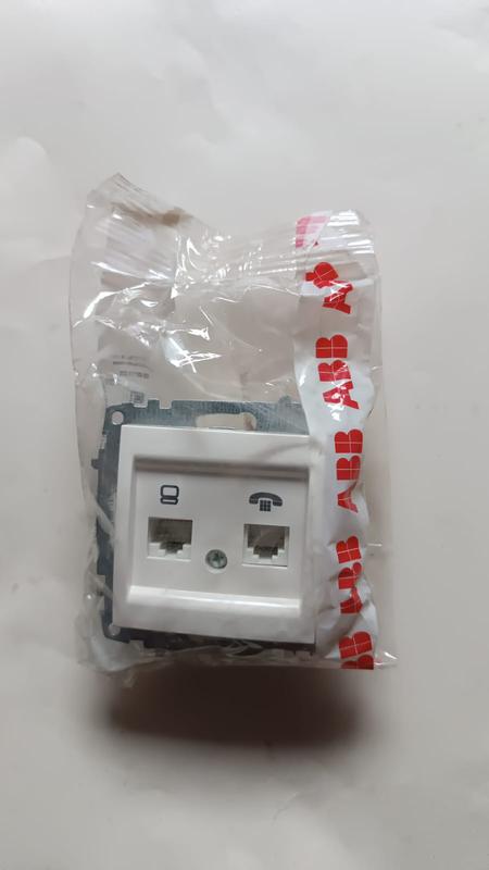 розетка компьютерная + телефонная 2-м cosmo rj45 кат.6 + rj11 механизм бел. abb 619-010200-249 от BTSprom.by розетка компьютерная + телефонная 2-м cosmo rj45 кат.6 + rj11 механизм бел. abb 619-010200-249 от BTSprom.by