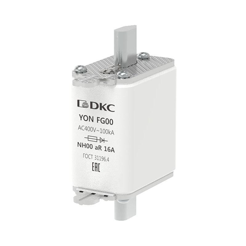 предохранитель yon ножевого типа fg00 16а 400в хар-ка ar dkc 1fg00-0016-400v-ar от BTSprom.by
