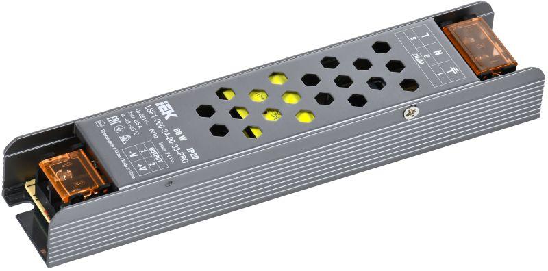 драйвер led ипсн-pro 60вт 24в клеммы ip20 iek lsp1-060-24-20-33-pro от BTSprom.by