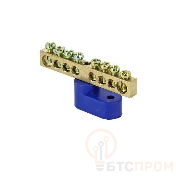 Шина нулевая N 6х9 8 отвер. латунь син. угловой изолятор PROxima EKF sn0-63-08-1 фото в каталоге от BTSprom.by  Шина нулевая N 6х9 8 отвер. латунь син. угловой изолятор PROxima EKF sn0-63-08-1 фото в каталоге от BTSprom.by