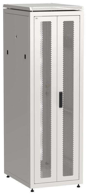 шкаф сетевой linea n 19дюйм 38u 600х800мм передн. перфорир. распашная двустворчат. задн. перфорир. сер. itk ln35-38u68-2pp от BTSprom.by