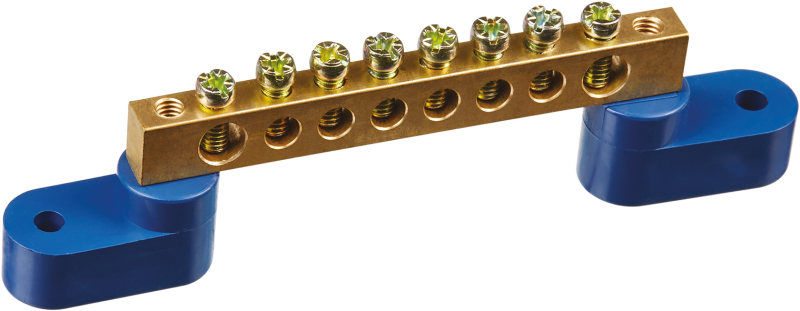 шина нулевая 90 728 obb-m69-8c2-b на двух угловых изоляторах онлайт 90728 от BTSprom.by