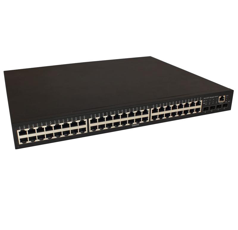 коммутатор управляемый (l2+) sw-74804/l gigabit ethernet на 48 rj45 + 4хge sfp порта osnovo 13678 от BTSprom.by