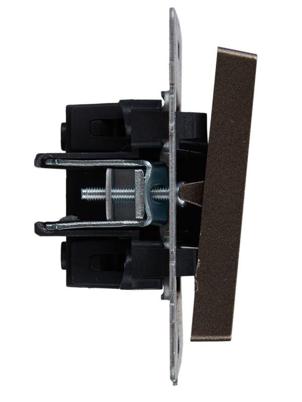  Выключатель проходной 2-кл. СП BRITE ВС10-2-6-БрТБ 10А механизм бронза IEK BR-V22-0-10-K45 фото в каталоге от BTSprom.by