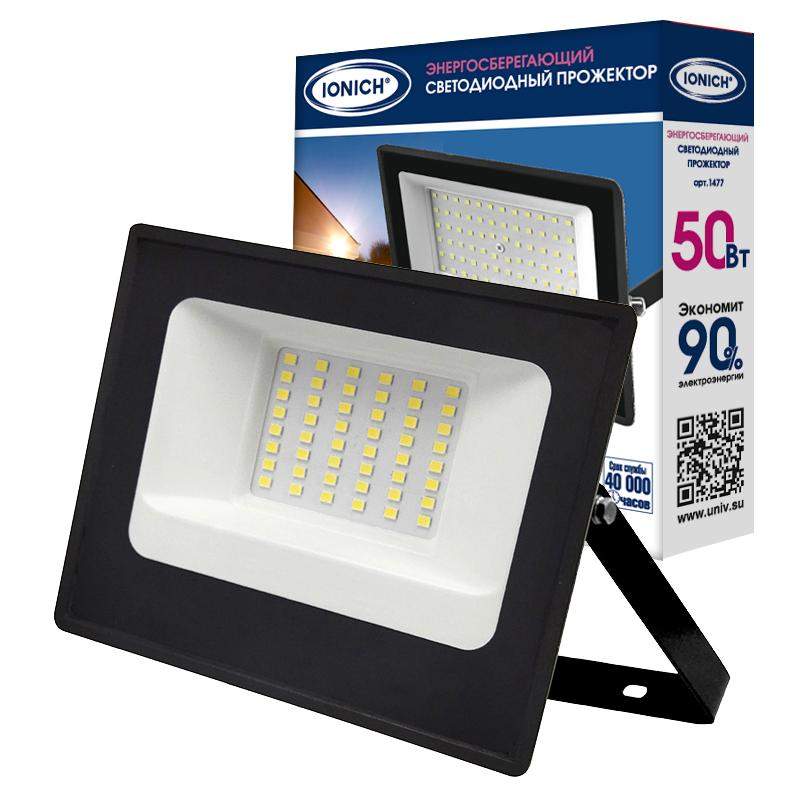 прожектор светодиодный iflsled-dob- 50-865-bl-ip65 ionich 1477 от BTSprom.by