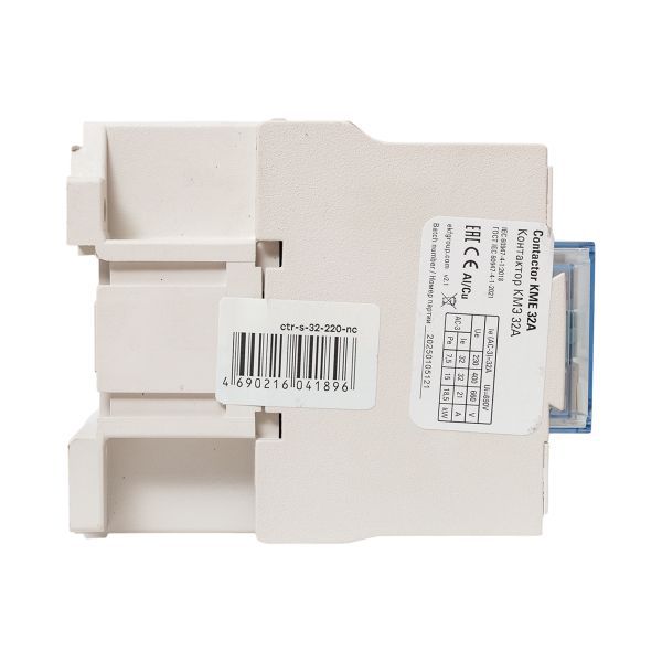  Контактор КМЭ 32А кат. 220В AC 1НЗ EKF ctr-s-32-220-nc фото в каталоге от BTSprom.by