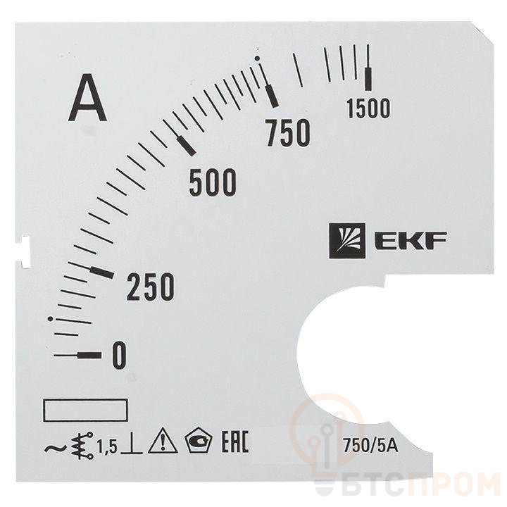 Шкала сменная для A961 750/5А-1.5 PROxima EKF s-a961-750 фото в каталоге от BTSprom.by  Шкала сменная для A961 750/5А-1.5 PROxima EKF s-a961-750 фото в каталоге от BTSprom.by