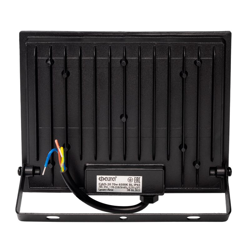  Прожектор светодиодный СДО-20 70Вт 6500К IP65 230В BL ДО прозр. закален. стекло ФАZА 5047327 фото в каталоге от BTSprom.by