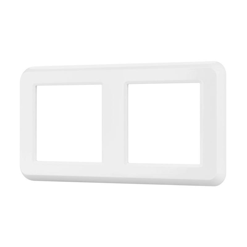 рамка пластиковая frm-versa-pl-2-wh arlight 043776 от BTSprom.by