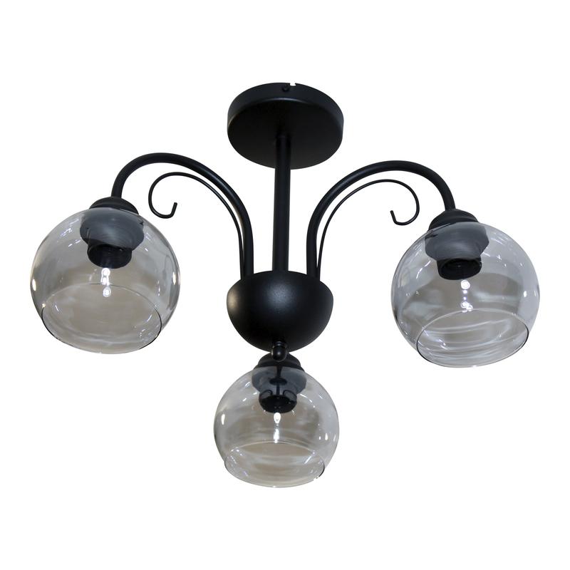  Светильник "Берта" 131 (плафон 06333) НСБ 01-3х60-158 Е27 ИУ черн. муар Элетех 1005404644 фото в каталоге от BTSprom.by