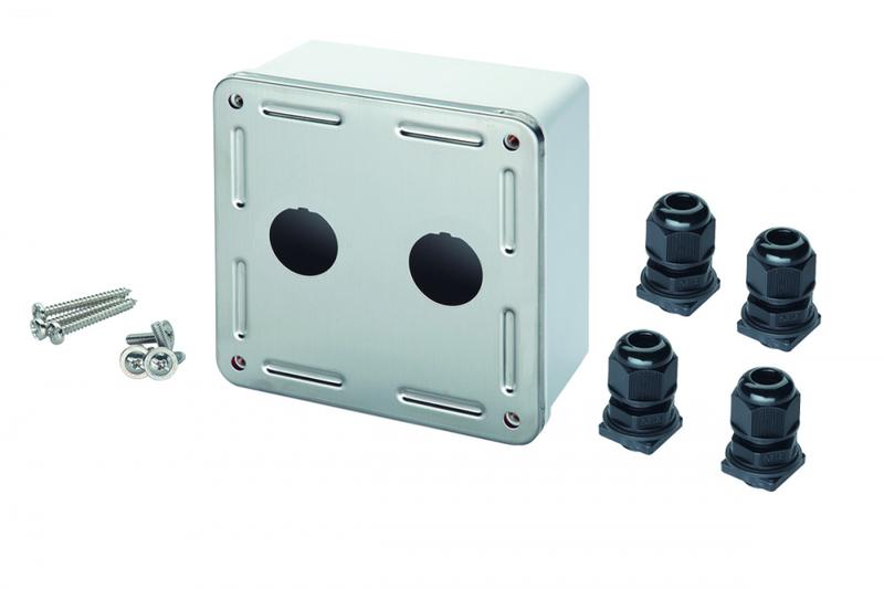 коробка industrial 2-порт. бел. eurolan 12b-02-67wt от BTSprom.by