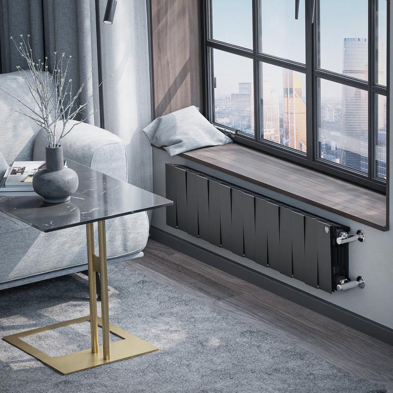  Радиатор PianoForte 200 14 секц. биметал. Noir Sable Royal Thermo НС-1346005 фото в каталоге от BTSprom.by