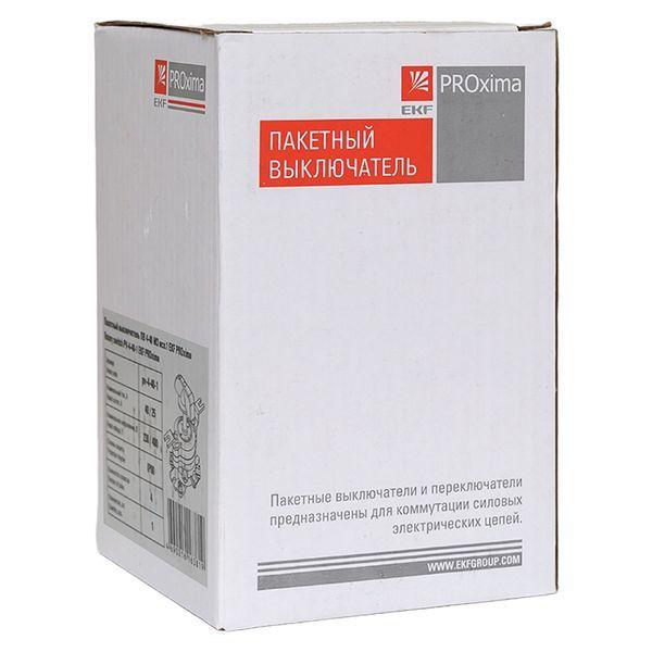  Выключатель пакетный 1-кл. 40А IP00 ПВ4-40 М3 исп.1 черн. EKF pv-4-40-1 фото в каталоге от BTSprom.by