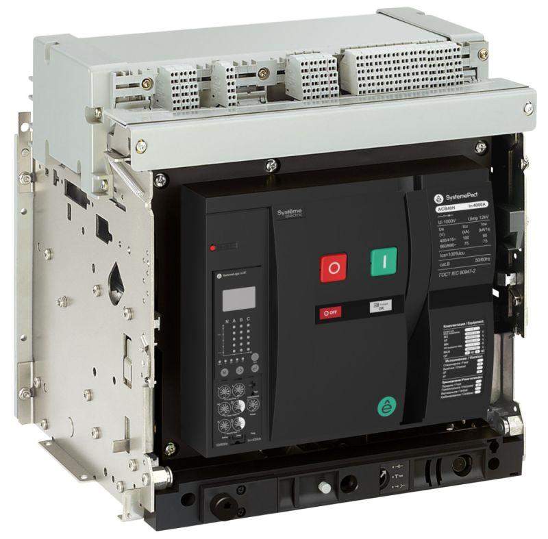 выключатель автоматический acb2 1250а 100ка 4p выкатн. гп 6.0e 8no+8nc mch+xf+mx ac 230в se spa40h124dhnn58e от BTSprom.by