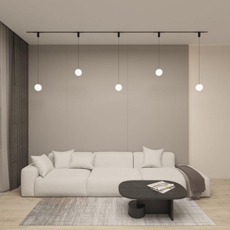  Светильник SMART MOON 5Вт 3000К-6000К 130мм DIM подвесной акрил черн. DENKIRS 717193 фото в каталоге от BTSprom.by