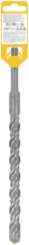  Бур по бетону SDS PLUS профи W-образная вставка двойная спираль 18х260мм FIT 32827 фото в каталоге от BTSprom.by