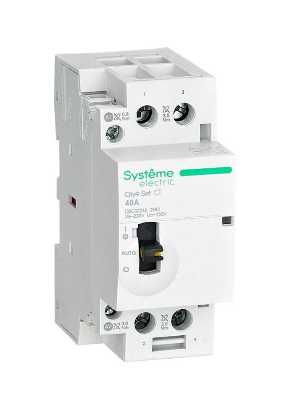 контактор 2п city9 set 2но 40а ac 230в-230в se c9c32240 от BTSprom.by