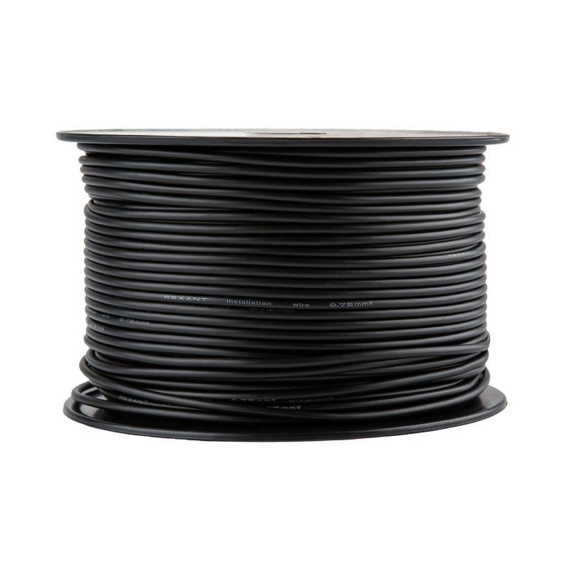  Провод ПГВА 0.75 Ч бухта (м) Rexant 01-6506 фото в каталоге от BTSprom.by