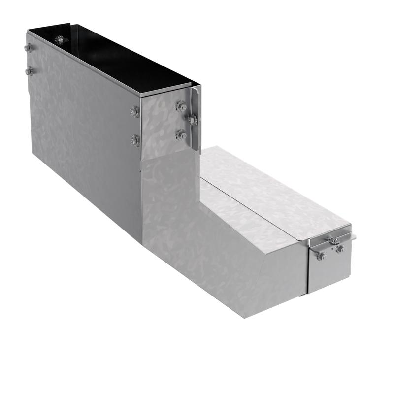 Короб угловой вверх 90град. 100х200 сталь 1.5мм КУ90В.200.100.425.1.5.1 СОЭМИ Н7243210271 от BTSprom.by