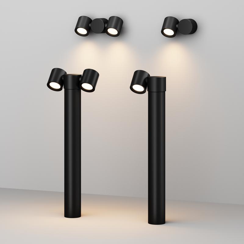  Светильник Wall Street 1х50Вт GU10 IP54 ландшафтный Maytoni O010FL-01B фото в каталоге от BTSprom.by