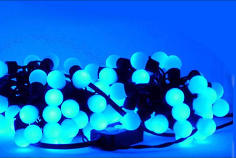 гирлянда "шарики" ildbl050-b-e 2.4см 50 led.7.5м син. shlights 4690601041227 от BTSprom.by