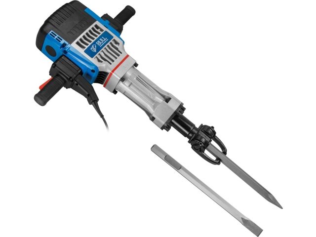 отбойный молоток bull sh 3001 в кор. 2000 вт, 75 дж, hex 28.6 мм, 1050 уд/мин, 5 м кабель (30 кг) 1333638 от BTSprom.by
