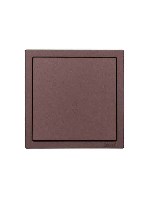  Выключатель проходной 1-кл. СП ZIMA IP20 10А безвинт. зажим шоколад LEZARD 704-7388-105QC фото в каталоге от BTSprom.by