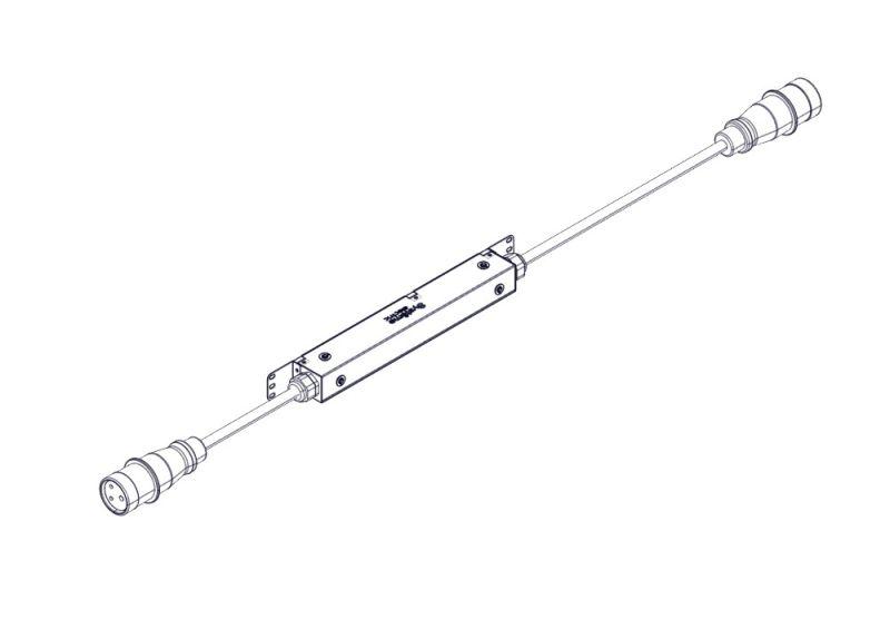  Блок распределения питания Uniprom с мониторингом 0/1U 240В 1ф 16А вход IEC309 выход IEC309 SE UP7152 фото в каталоге от BTSprom.by