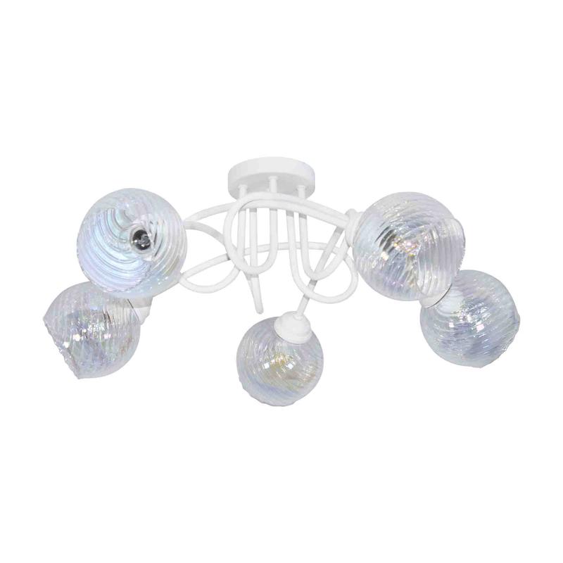 светильник "жанет" 151 (плафон 8334) нпб 01-5х60-143 e27 (им) потолочн. бел. муар. элетех 1005405464 от BTSprom.by