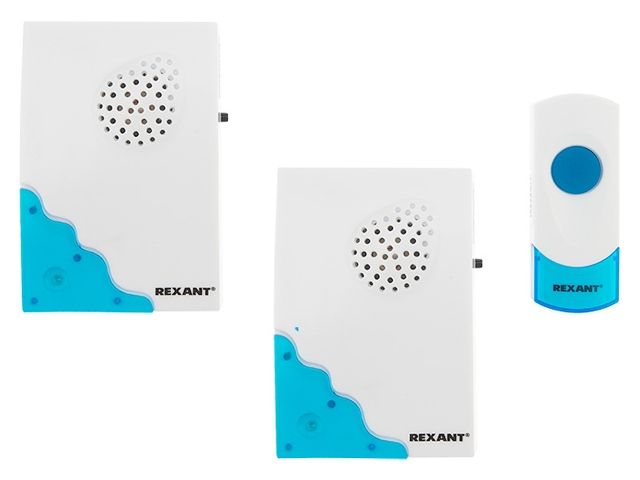 звонок беспроводной дверной с двумя вызывными панелями кнопка ip 44 rexant rx-5 73-0050 от BTSprom.by