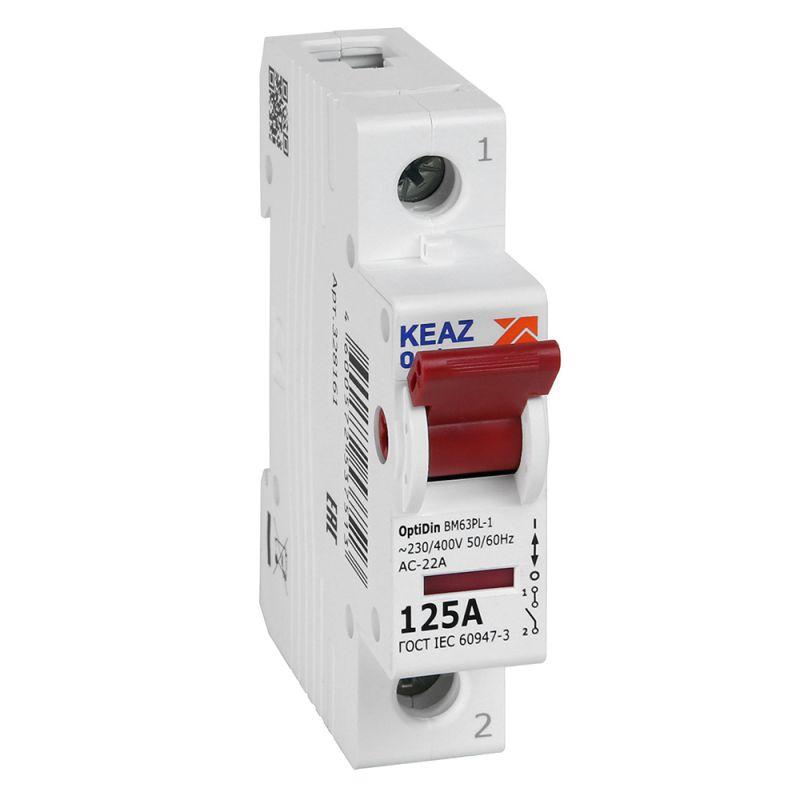выключатель нагрузки модульный optidin bm63pl-1125-ухл3 (вм63pl) кэаз 328161 от BTSprom.by