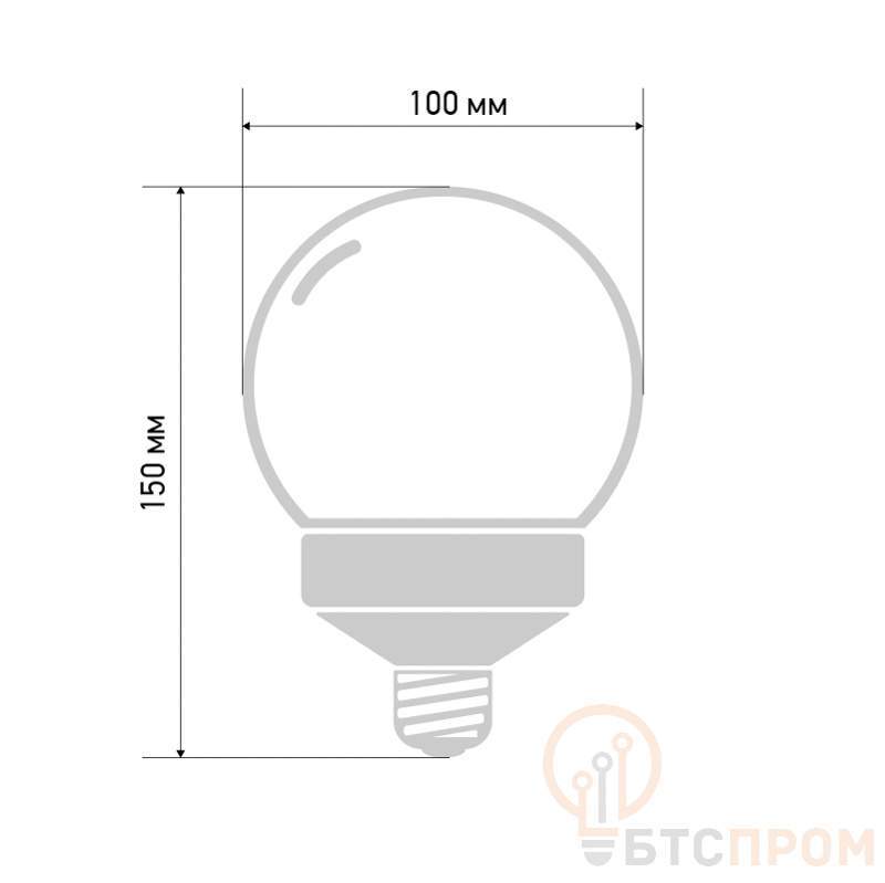  Лампа светодиодная 2Вт шар d100 12LED красн. E27 Neon-Night 405-132 фото в каталоге от BTSprom.by