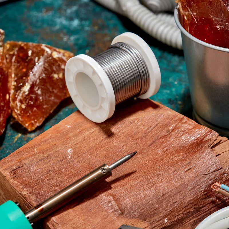  Припой с канифолью ПОС-61 100г d2мм (олово 61% свинец 39%) катушка Rexant 09-3173 фото в каталоге от BTSprom.by