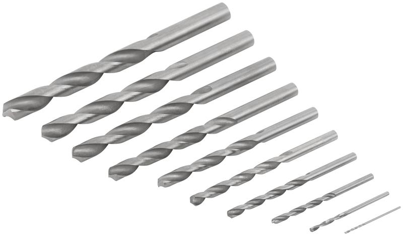  Набор сверл по металлу HSS угол заточки 118град. пласт. кейс 10шт (1-2-3-4-5-6-7-8-9-10мм) MOS 35601М фото в каталоге от BTSprom.by