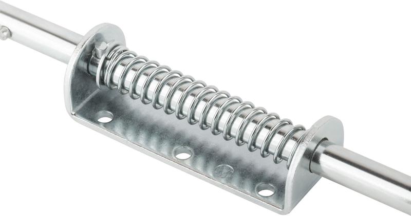  Засов пружинный накладной круглый ригель 400мм 66700 фото в каталоге от BTSprom.by