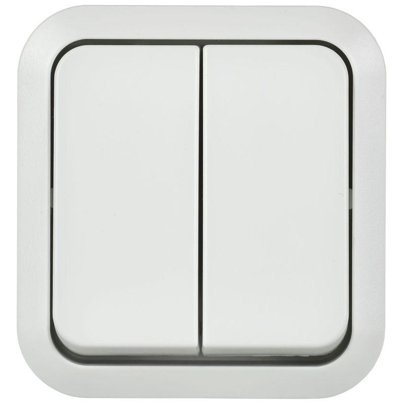  Выключатель 2-кл. ОП TORS TS305 10А IP55 бел. IEK TS-V20-0-10-55-K01 фото в каталоге от BTSprom.by