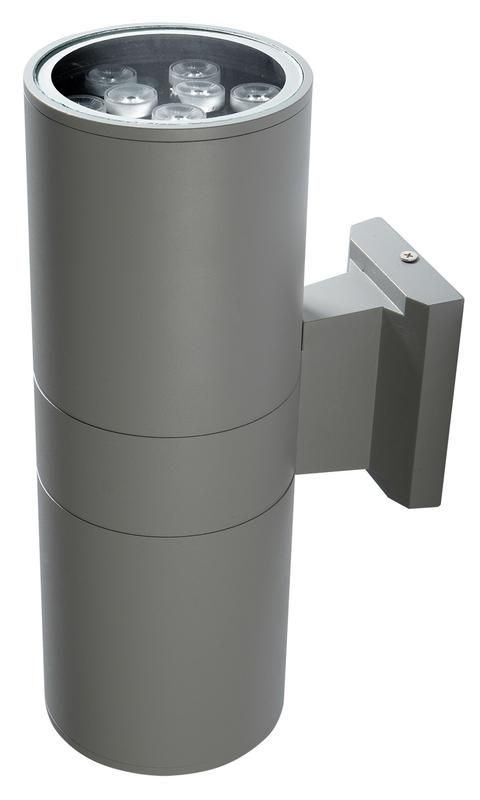светильник светодиодный архитектурный pwl-300110/30d 2х9вт 6500к gr ip65 фасадный исполнение двухсторон. сер. pro jazzway 2857941b от BTSprom.by