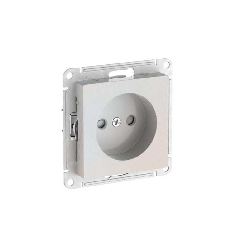 розетка atlasdesign 16а без заземл. защ. шторки быстрозажим. клем. механизм жемчуж. se atn000449s от BTSprom.by