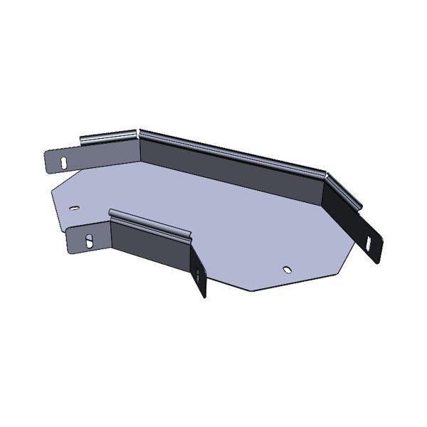угол для лотка горизонтальный 45град. 100x100мм плоский ekf g45100100-fl от BTSprom.by
