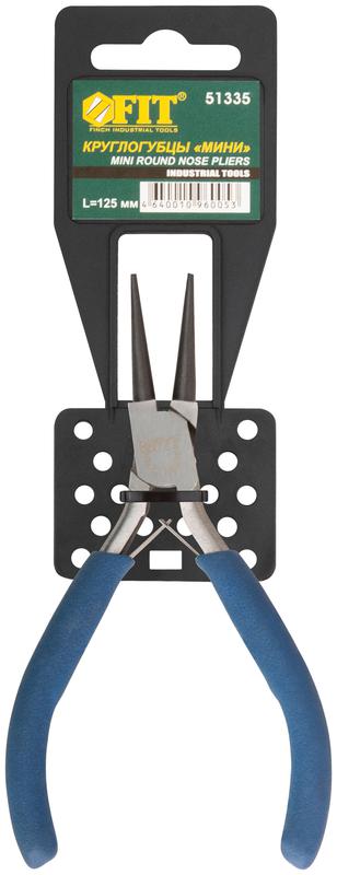  Круглогубцы "мини" ручки 125мм син. FIT 51335 фото в каталоге от BTSprom.by