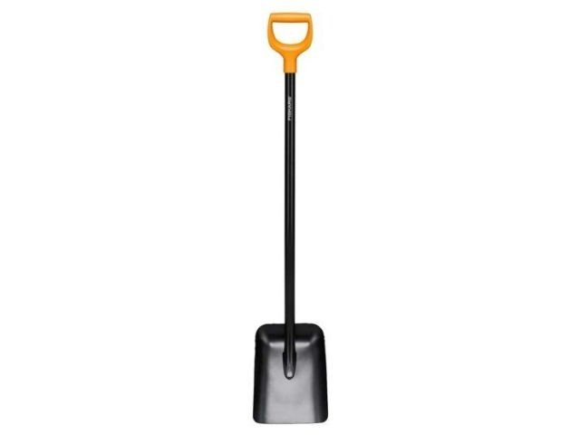 лопата совковая solid fiskars (длина:1267мм, ширина:230мм) 1066718 от BTSprom.by