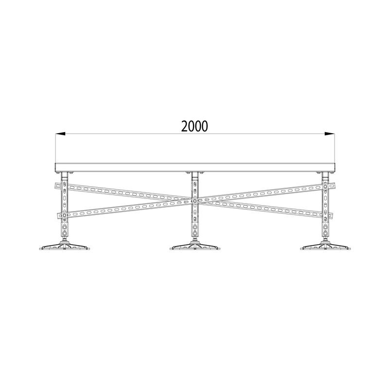  Конструкция опорная для установки оборудования TECHNORAPTOR FOOT 1500х2000 тип 2 HD КМ TR0235 фото в каталоге от BTSprom.by