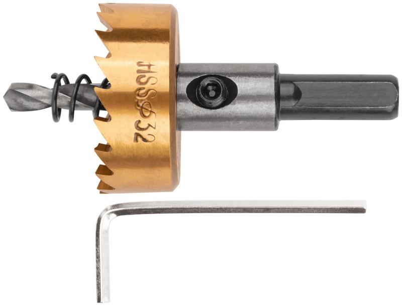  Коронка кольцевая по металлу 32мм титан. покрытие; HSS сталь FIT 36869 фото в каталоге от BTSprom.by