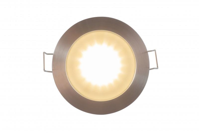  Светильник 50Вт GU10 IP44 встраив. влагозащ. алюм. сер. DENKIRS 427065 фото в каталоге от BTSprom.by